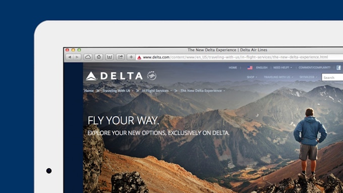 Delta Airlines website
