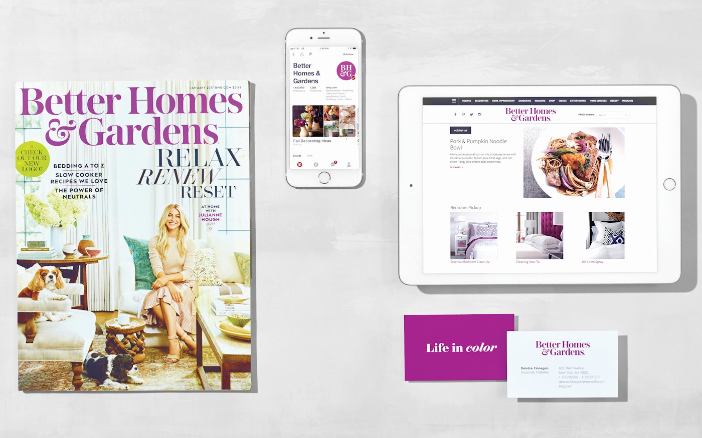 Better Homes & Gardens visual system