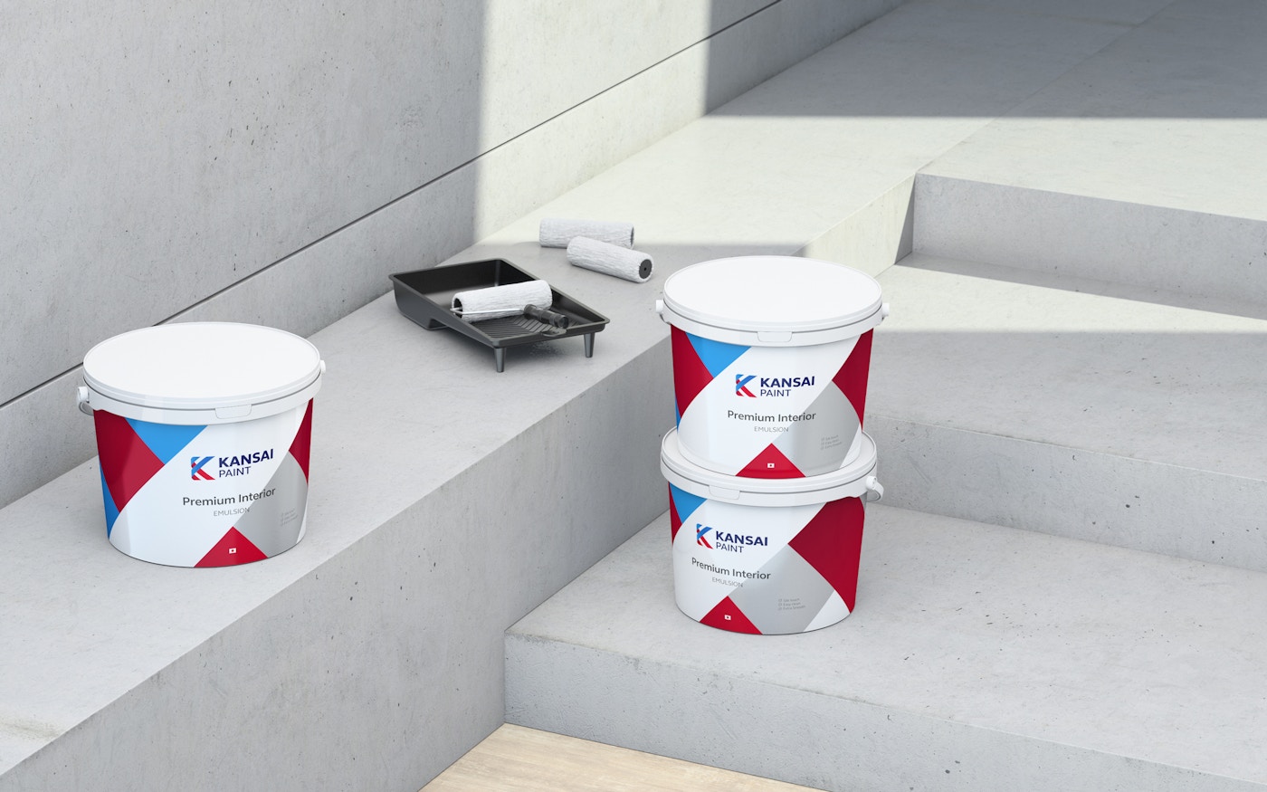 Kansai paint branded containers