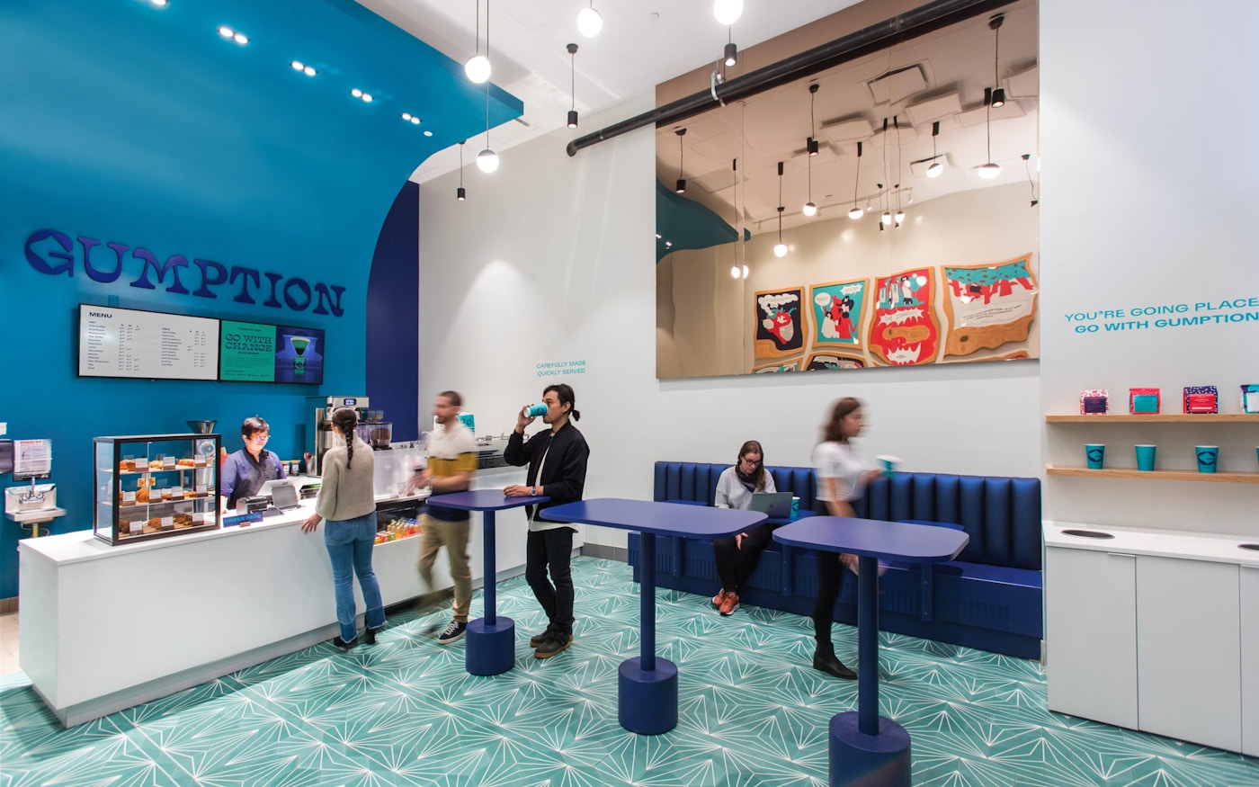 New Gumption Coffee in-store experience
