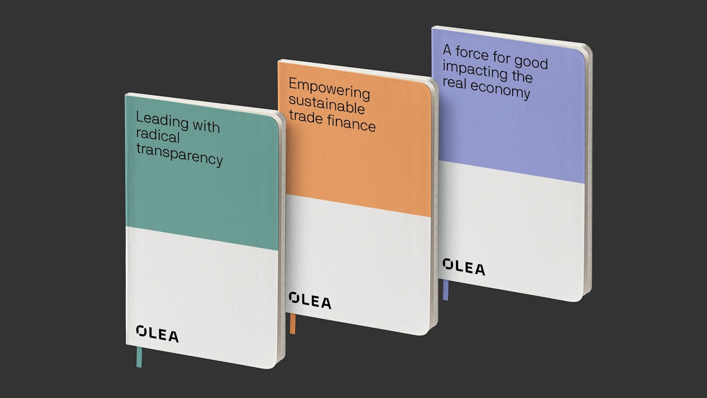 Olea branded notebook